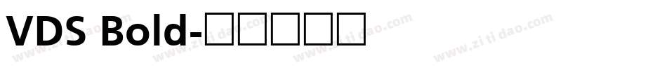 VDS Bold字体转换